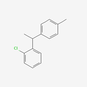 molecular formula C15H15Cl B6348491 1-Chloro-2-(1-(p-tolyl)ethyl)benzene CAS No. 1190968-76-3