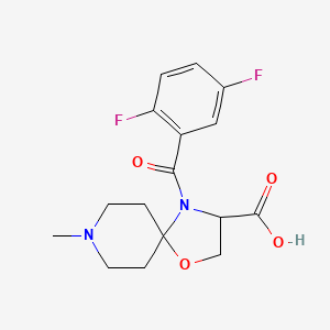 4-(2,5-Difluorobenzoyl)-8-methyl-1-oxa-4,8-diazaspiro[4.5]decane-3-carboxylic acid