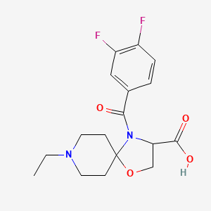 4-(3,4-Difluorobenzoyl)-8-ethyl-1-oxa-4,8-diazaspiro[4.5]decane-3-carboxylic acid