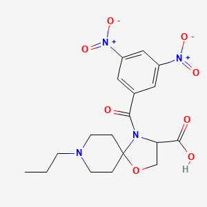 4-(3,5-Dinitrobenzoyl)-8-propyl-1-oxa-4,8-diazaspiro[4.5]decane-3-carboxylic acid