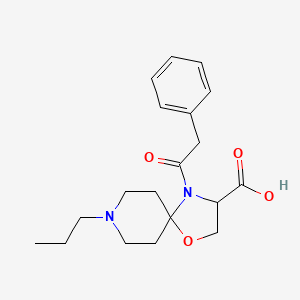 4-(2-Phenylacetyl)-8-propyl-1-oxa-4,8-diazaspiro[4.5]decane-3-carboxylic acid