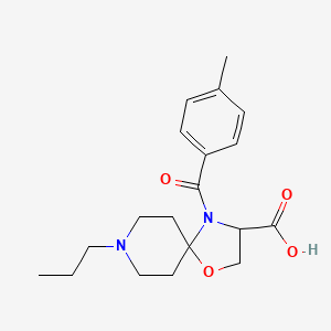 4-(4-Methylbenzoyl)-8-propyl-1-oxa-4,8-diazaspiro[4.5]decane-3-carboxylic acid