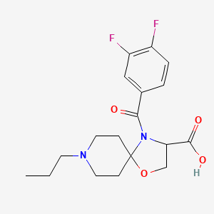 4-(3,4-Difluorobenzoyl)-8-propyl-1-oxa-4,8-diazaspiro[4.5]decane-3-carboxylic acid