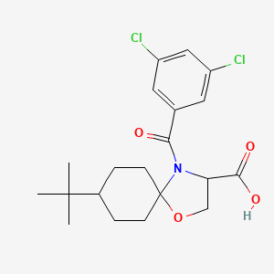 8-tert-Butyl-4-(3,5-dichlorobenzoyl)-1-oxa-4-azaspiro[4.5]decane-3-carboxylic acid