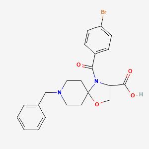 8-Benzyl-4-(4-bromobenzoyl)-1-oxa-4,8-diazaspiro[4.5]decane-3-carboxylic acid