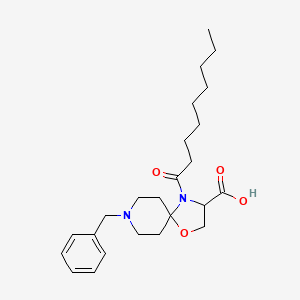 8-Benzyl-4-nonanoyl-1-oxa-4,8-diazaspiro[4.5]decane-3-carboxylic acid