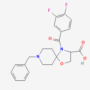 8-Benzyl-4-(3,4-difluorobenzoyl)-1-oxa-4,8-diazaspiro[4.5]decane-3-carboxylic acid