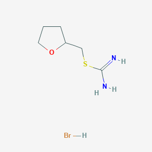 [(Oxolan-2-ylmethyl)sulfanyl]methanimidamide hydrobromide