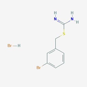 {[(3-Bromophenyl)methyl]sulfanyl}methanimidamide hydrobromide