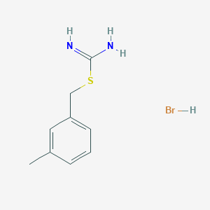 molecular formula C9H13BrN2S B6349918 {[(3-Methylphenyl)methyl]sulfanyl}methanimidamide hydrobromide CAS No. 1326814-32-7