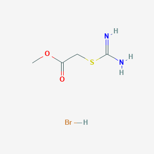 molecular formula C4H9BrN2O2S B6349957 Methyl 2-(carbamimidoylsulfanyl)acetate hydrobromide CAS No. 1326811-11-3