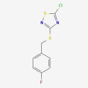 5-Chloro-3-{[(4-fluorophenyl)methyl]sulfanyl}-1,2,4-thiadiazole