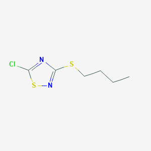 molecular formula C6H9ClN2S2 B6349997 3-(Butylsulfanyl)-5-chloro-1,2,4-thiadiazole CAS No. 13715-65-6