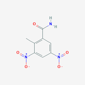 molecular formula C8H7N3O5<br>(NO2)2C6H2(CH3) CONH2<br>C8H7N3O5 B000635 二硝基甲苯酰胺 CAS No. 148-01-6