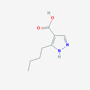 molecular formula C8H12N2O2 B6350110 5-Butyl-1H-pyrazole-4-carboxylic acid CAS No. 2306273-17-4