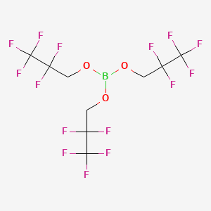 molecular formula C9H6BF15O3 B6350290 Tris(2,2,3,3,3-pentafluoropropyl)borate CAS No. 2003-04-5