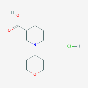 B6350348 1-(Tetrahydro-2H-pyran-4-yl)-3-piperidinecarboxylic acid hydrochloride CAS No. 1158422-53-7