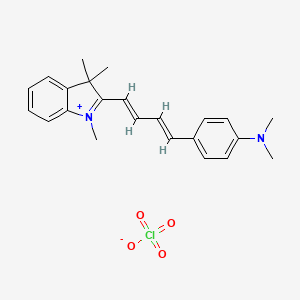molecular formula C23H27ClN2O4 B6350361 2-[4-(4-Dimethylaminophenyl)-1,3-butadienyl]-1,3,3-trimethyl-3H-indolium perchlorate CAS No. 76433-27-7