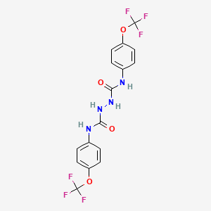 N1,N2-Bis[4-(trifluoromethoxy)phenyl]-1,2-hydrazine dicarboxamide
