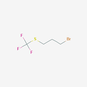 molecular formula C4H6BrF3S B6350513 3-(Trifluoromethythio)propyl bromide, 97% CAS No. 1301739-27-4