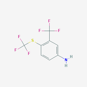 3-(Trifluoromethyl)-4-(trifluoromethylthio)aniline, 98%
