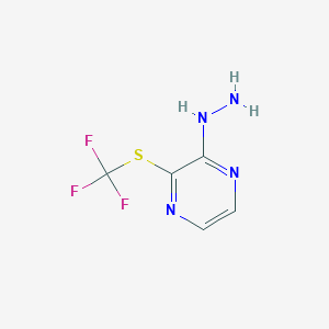 2-Hydrazinyl-3-(trifluoromethylthio)pyrazine, 97%