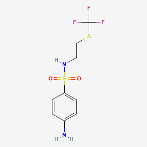 4-Amino-N-[2-(trifluoromethylthio)ethyl]benzenesulfonamide, 97%