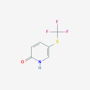 molecular formula C6H4F3NOS B6350620 2-Hydroxy-5-(trifluoromethylthio)pyridine, 95% CAS No. 1204234-48-9