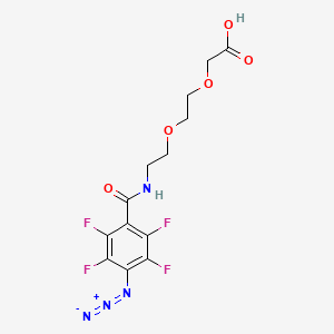 molecular formula C13H12F4N4O5 B6350691 N3-TFBA-O2Oc CAS No. 1993119-45-1