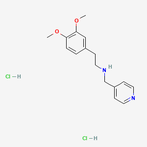 molecular formula C16H22Cl2N2O2 B6350706 [2-(3,4-Dimethoxyphenyl)ethyl](pyridin-4-ylmethyl)amine dihydrochloride CAS No. 13199-60-5