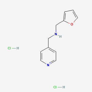 molecular formula C11H14Cl2N2O B6350709 (Furan-2-ylmethyl)(pyridin-4-ylmethyl)amine dihydrochloride CAS No. 1426142-76-8