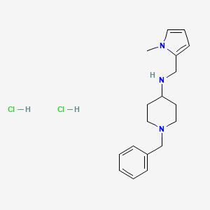 1-Benzyl-N-[(1-methyl-1H-pyrrol-2-yl)methyl]piperidin-4-amine dihydrochloride