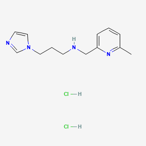 [3-(1H-Imidazol-1-yl)propyl][(6-methylpyridin-2-yl)methyl]amine dihydrochloride