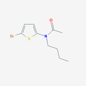 molecular formula C10H14BrNOS B6350765 N-(5-Bromothiophen-2-yl)-N-butylacetamide CAS No. 1392491-67-6
