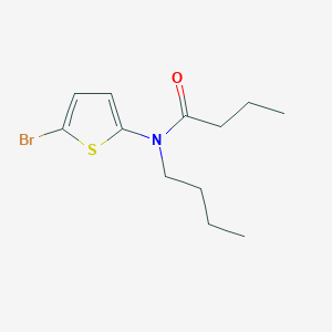 molecular formula C12H18BrNOS B6350778 N-(5-Bromothiophen-2-yl)-N-butylbutanamide CAS No. 1392491-61-0