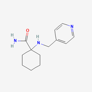 1-[(Pyridin-4-ylmethyl)amino]cyclohexane-1-carboxamide