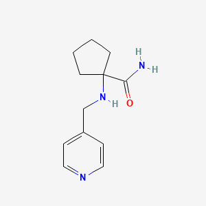 1-[(Pyridin-4-ylmethyl)amino]cyclopentane-1-carboxamide