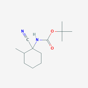 molecular formula C13H22N2O2 B6350816 tert-Butyl N-(1-cyano-2-methylcyclohexyl)carbamate CAS No. 1392491-69-8