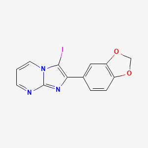 2-(2H-1,3-Benzodioxol-5-yl)-3-iodoimidazo[1,2-a]pyrimidine