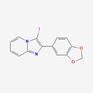 2-(2H-1,3-Benzodioxol-5-yl)-3-iodoimidazo[1,2-a]pyridine
