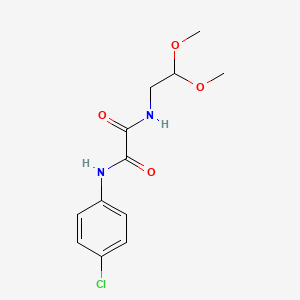 molecular formula C12H15ClN2O4 B6350888 N-(4-Chlorophenyl)-N'-(2,2-dimethoxyethyl)ethanediamide CAS No. 898348-15-7