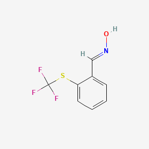 molecular formula C8H6F3NOS B6350966 2-(Trifluormethylthio)benzaldoxime CAS No. 1229627-75-1