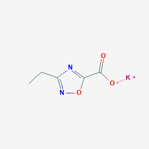 molecular formula C5H5KN2O3 B6350998 Potassium 3-ethyl-1,2,4-oxadiazole-5-carboxylate;  95% CAS No. 1993194-60-7