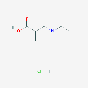molecular formula C7H16ClNO2 B6351114 3-[Ethyl(methyl)amino]-2-methylpropanoic acid hydrochloride;  95% CAS No. 1158600-09-9
