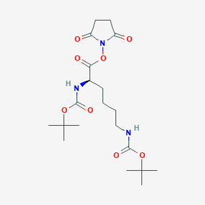 molecular formula C20H33N3O8 B6351122 N-alpha,N-epsilon-Bis-Boc-D-lysine N-hydroxysuccinimide ester CAS No. 65581-52-4