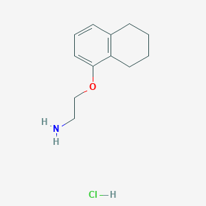 molecular formula C12H18ClNO B6351148 [2-(5,6,7,8-Tetrahydronaphthalen-1-yloxy)ethyl]amine hydrochloride CAS No. 1211487-73-8