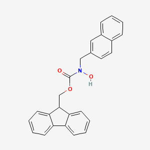 molecular formula C26H21NO3 B6351197 Fmoc-N-naphthylmethyl-hydroxylamine CAS No. 198411-66-4