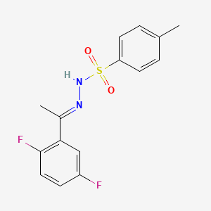 molecular formula C15H14F2N2O2S B6351228 N'-(1-(2,5-Difluorophenyl)ethylidene)-4-methylbenzenesulfonohydrazide CAS No. 1931949-99-3