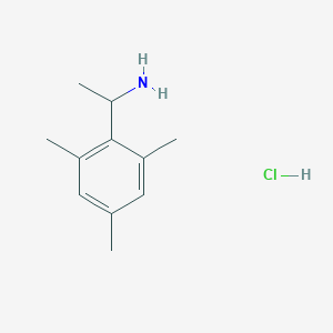 molecular formula C11H18ClN B6351279 1-Mesitylethan-1-amine hydrochloride CAS No. 1803586-64-2