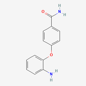 molecular formula C13H12N2O2 B6351288 4-(2-Aminophenoxy)benzamide CAS No. 1019366-58-5